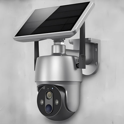Solar Powered Outdoor Camera with Motion Detection and Audio
