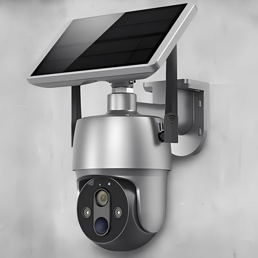 Solar Powered Outdoor Camera with Motion Detection and Audio
