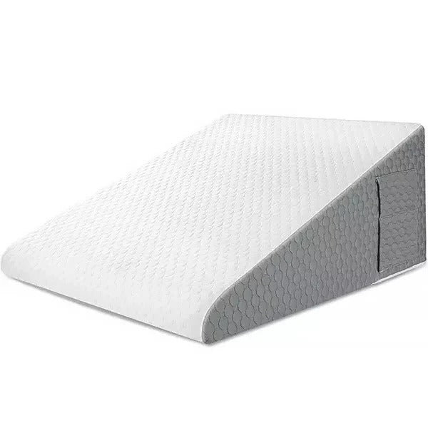 Angled Support Wedge Pillow with Side Pockets