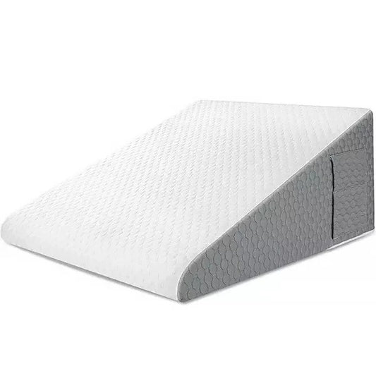 Angled Support Wedge Pillow with Side Pockets