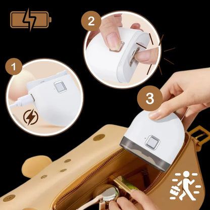 Rechargeable Electric Nail Trimmer with Built-In Light