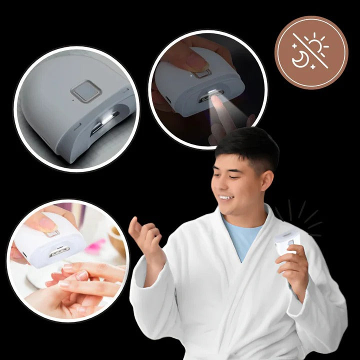Rechargeable Electric Nail Trimmer with Built-In Light