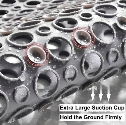 Shower Mat with Square Frame and Suction Cup Grid