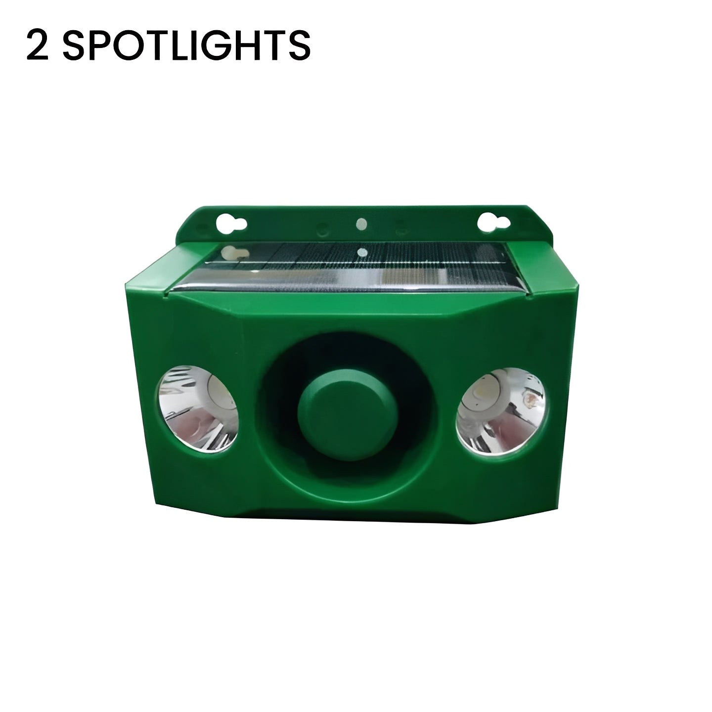 Solar Powered Animal Repellent with Warning Light System