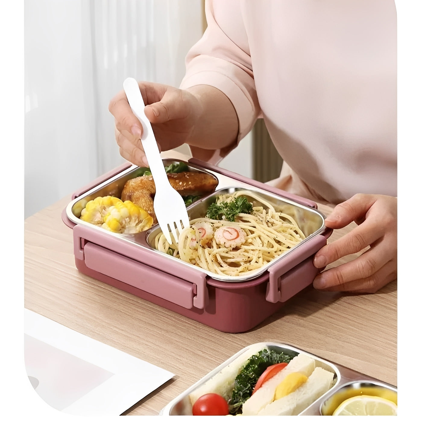 Insulated Food Container with Vacuum Seal for Hot Meals