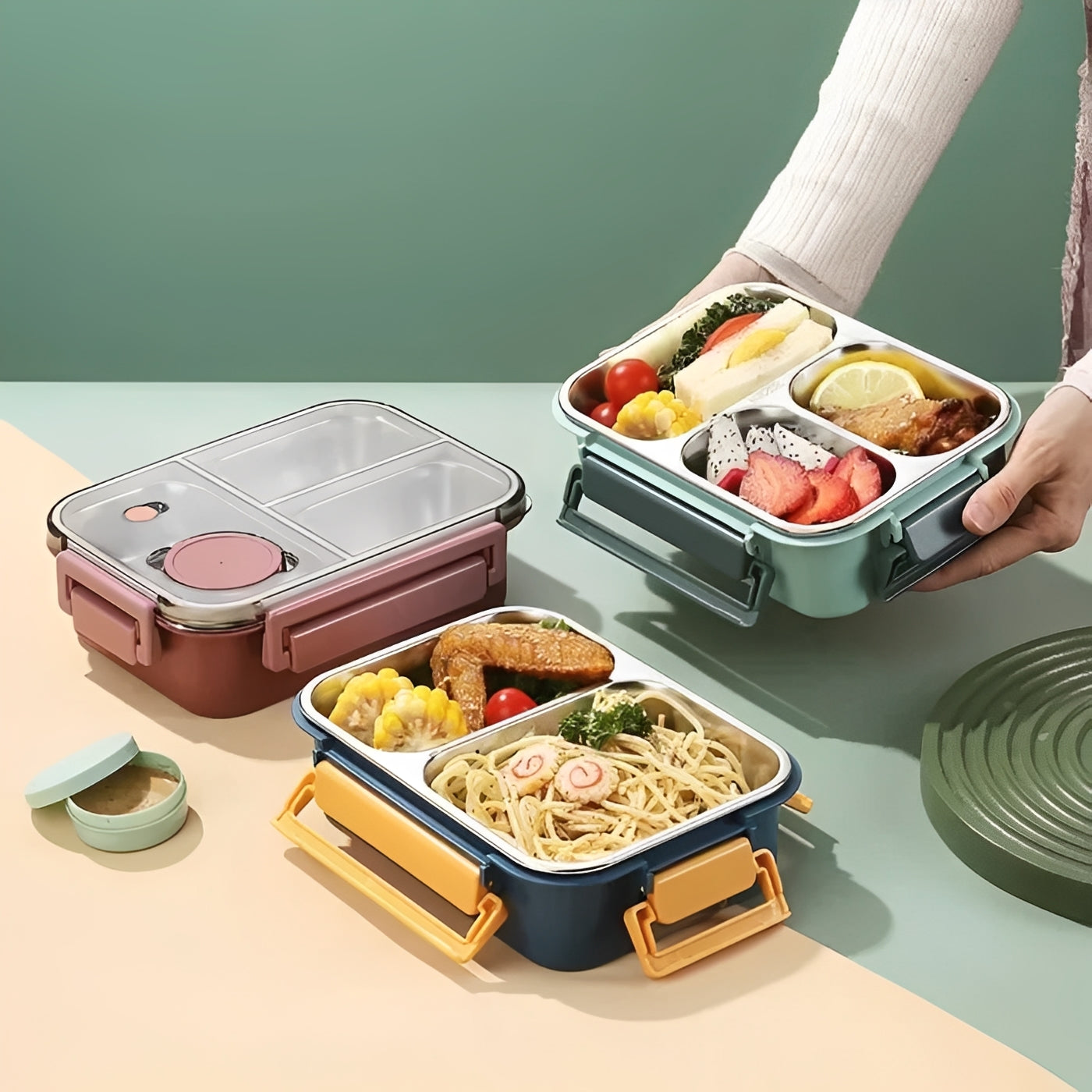 Insulated Food Container with Vacuum Seal for Hot Meals