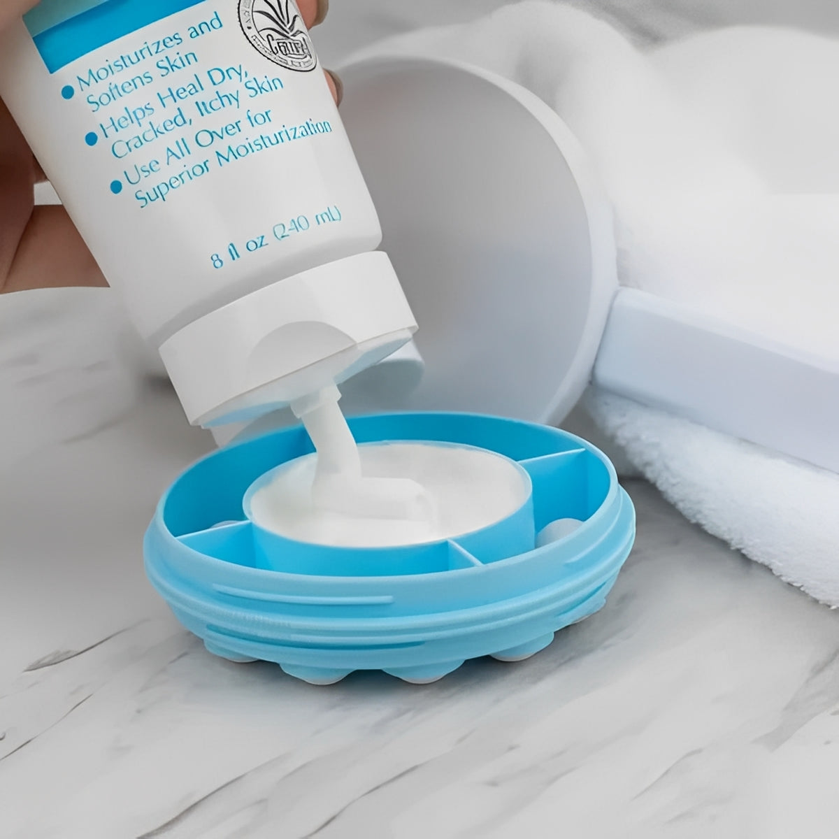 Long Handle Back Lotion Applicator with Roller Ball Design