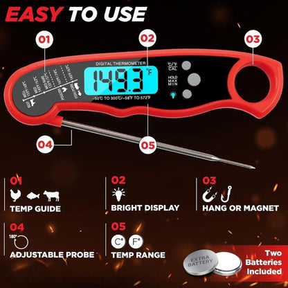 Digital Instant Read Meat Thermometer for Cooking