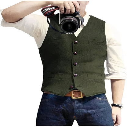 Classic Waistcoat Vest for Formal and Casual Wear