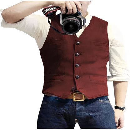 Classic Waistcoat Vest for Formal and Casual Wear