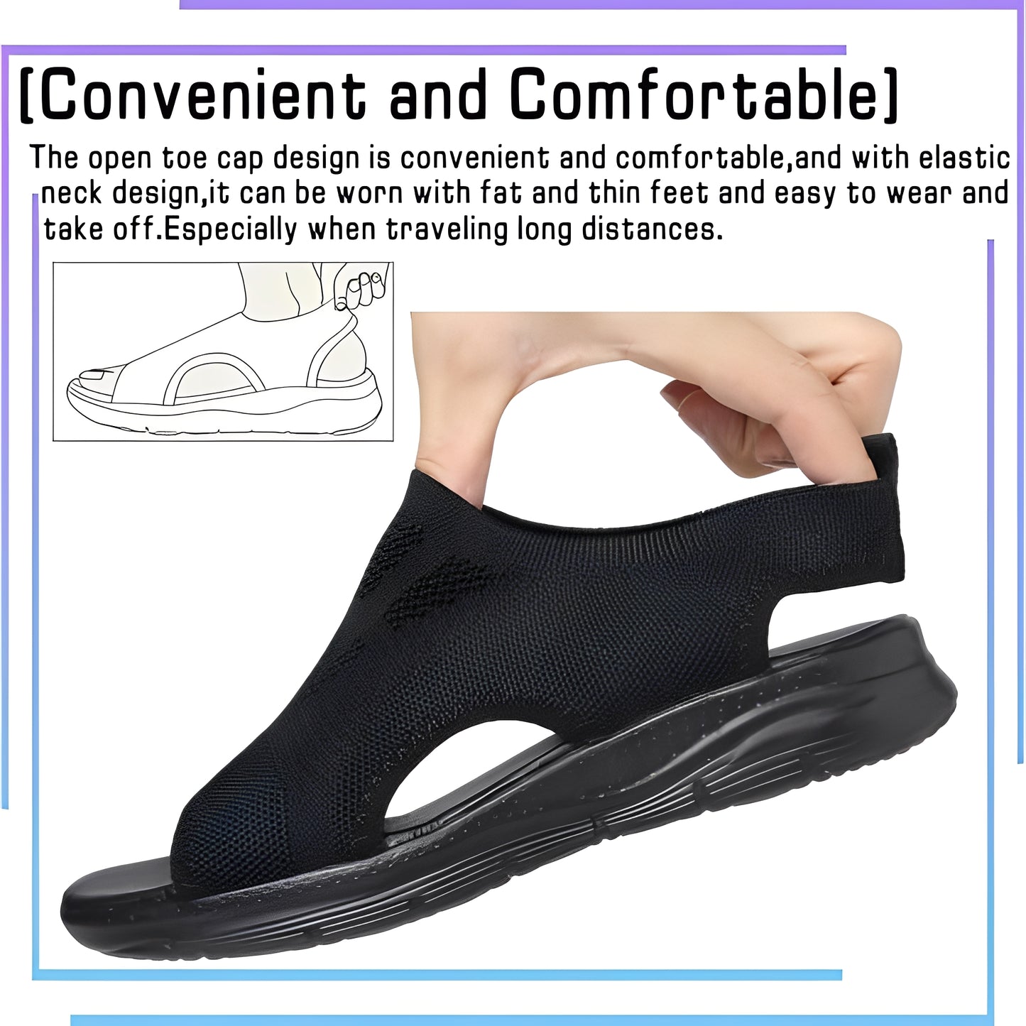 Orthopedic Sport Sandals for Women with Arch Support