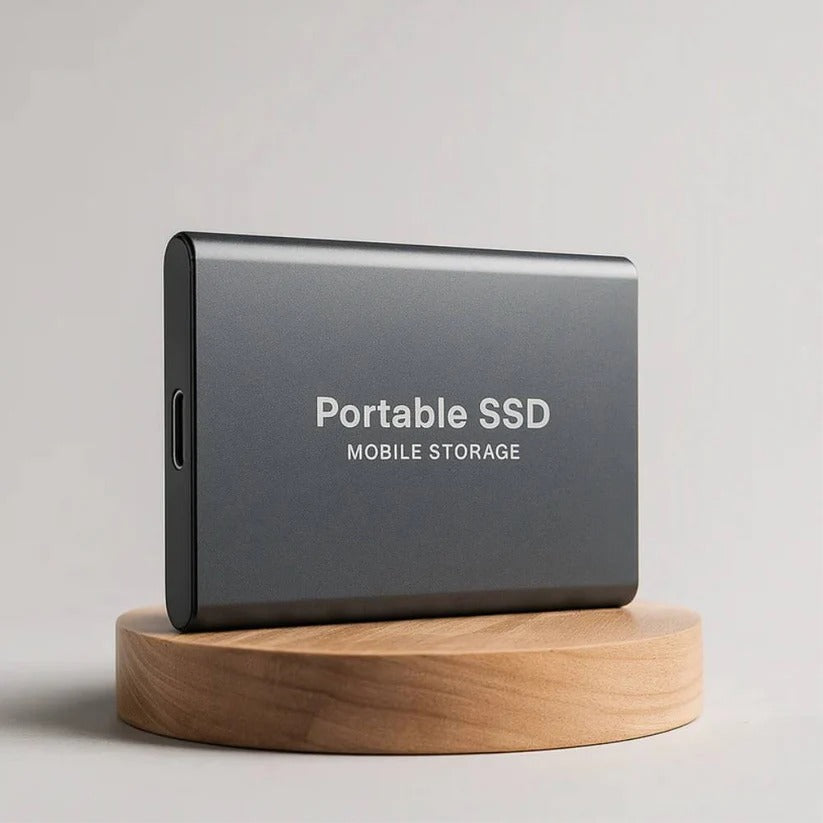 USB-C Portable External SSD with High-Speed Transfer for PC, Mac and Console