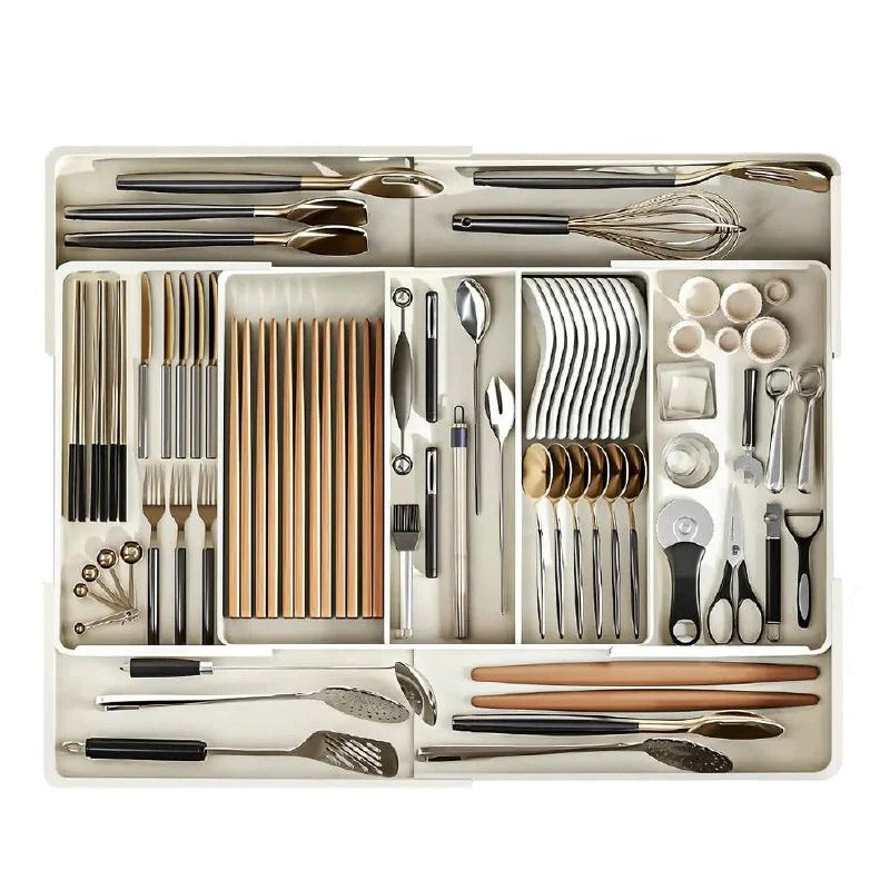 Expandable Compartment Divider Set for Neat Drawer Storage
