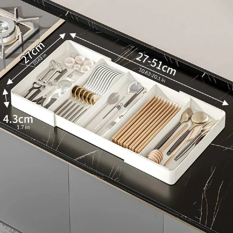 Expandable Compartment Divider Set for Neat Drawer Storage