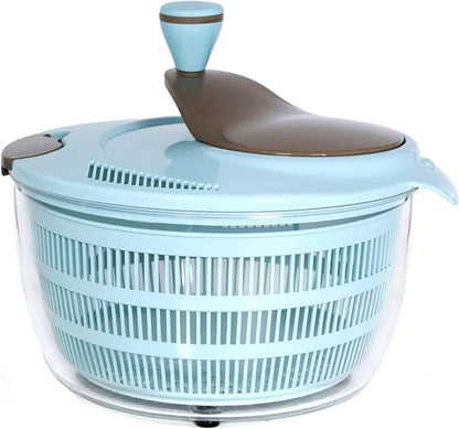 Vegetable Spinner with Dual Drainage System for Washing and Drying Greens and Fruits