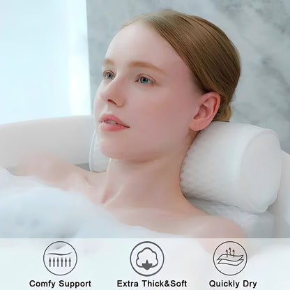 Bath Pillow with Air Mesh for Neck and Back Support
