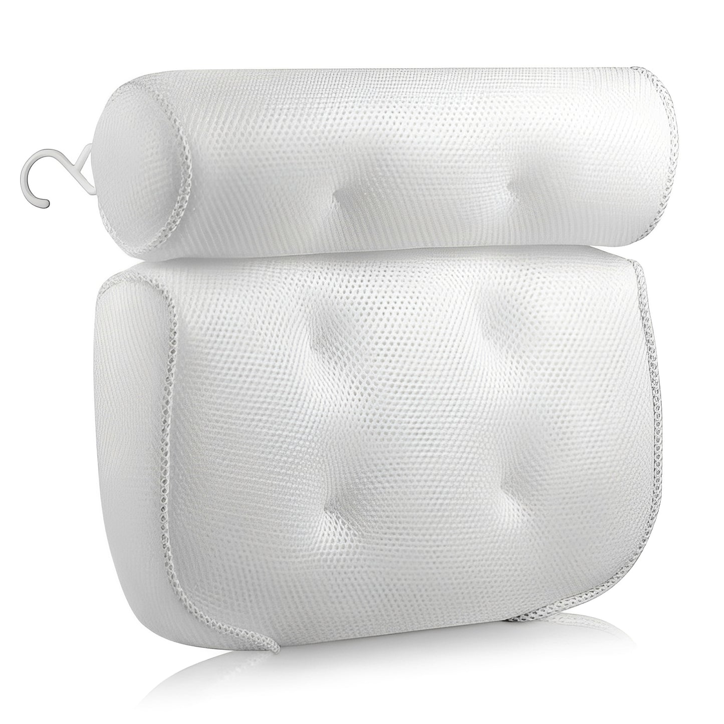 Bath Pillow with Air Mesh for Neck and Back Support