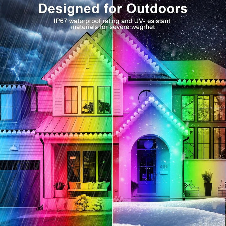Outdoor Soffit LED Lighting Kit App Controlled Design