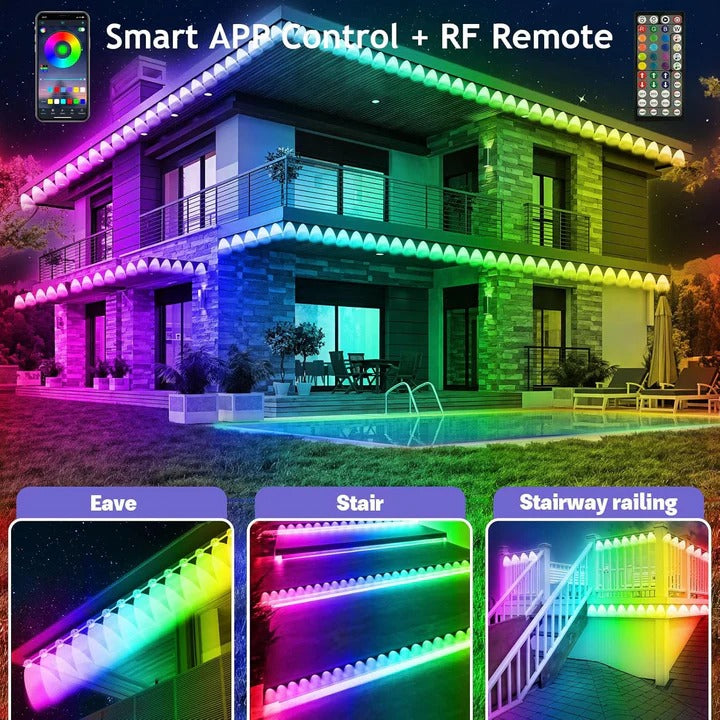 Outdoor Soffit LED Lighting Kit App Controlled Design