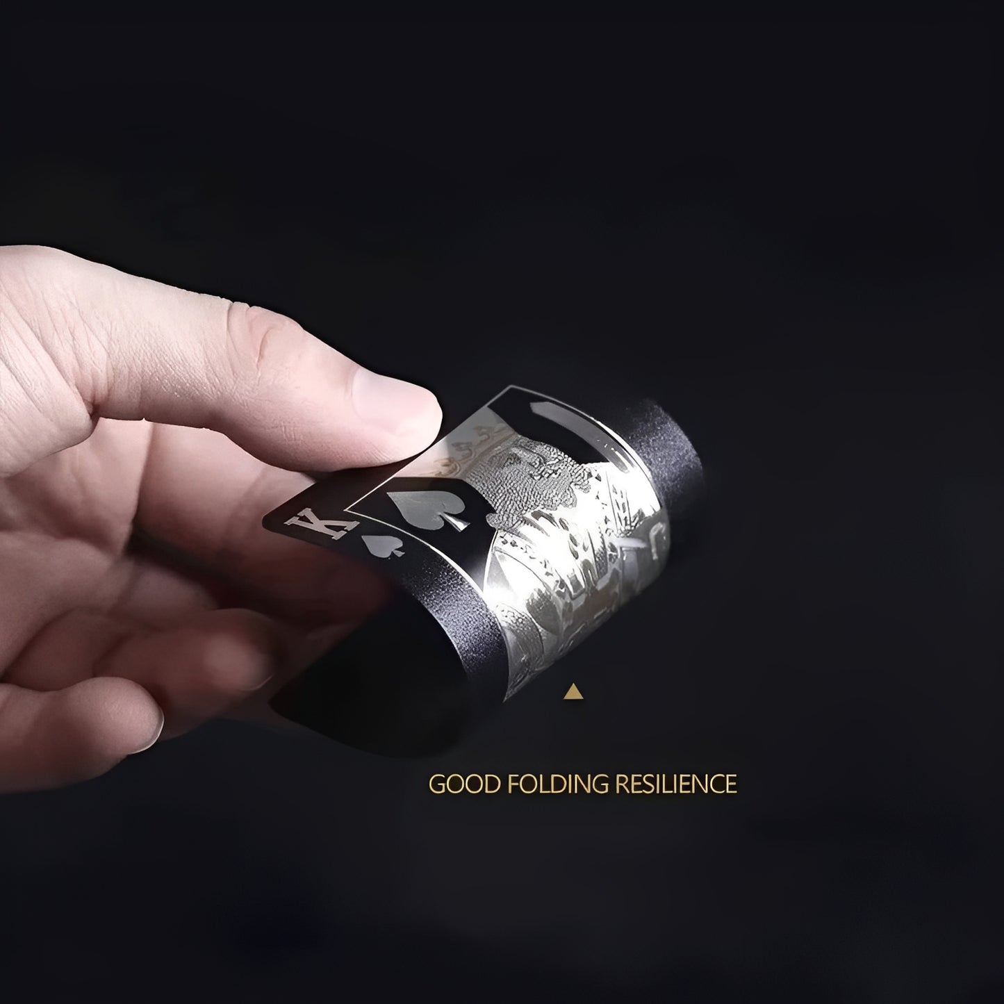 Black Gold Foil Style Playing Cards for Games and Travel