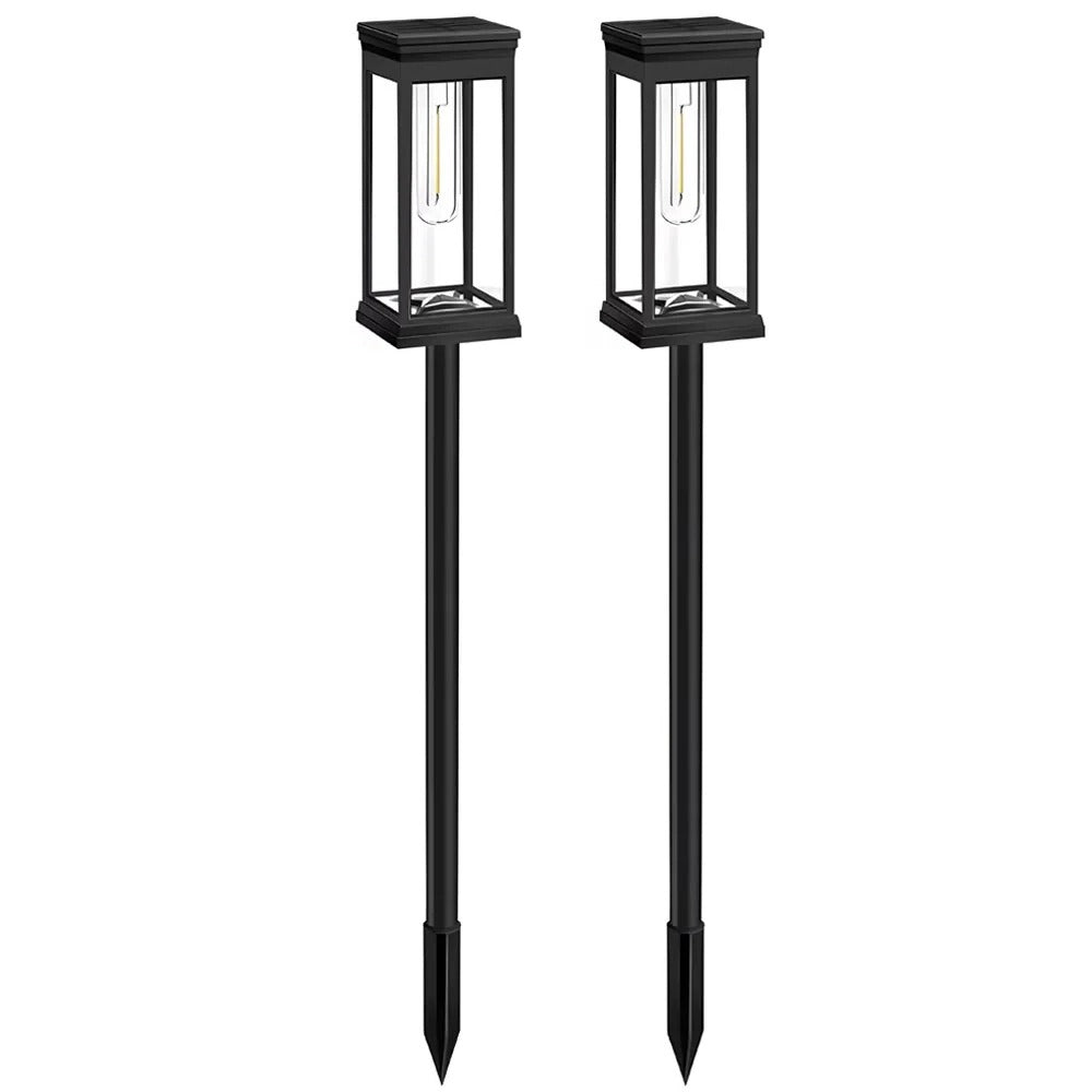 Solar Powered Path Lights for Outdoor Walkways, Set of 2