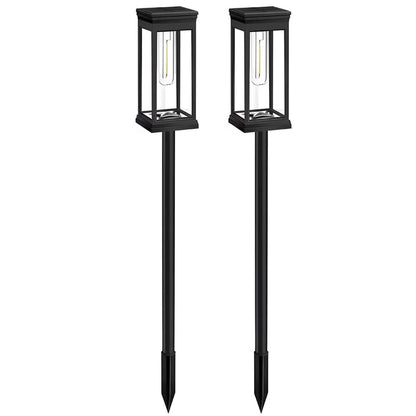 Solar Powered Path Lights for Outdoor Walkways, Set of 2