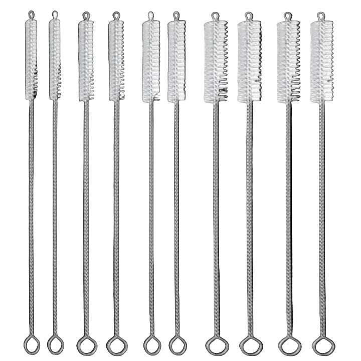 Reusable Straw Cleaning Brush Set for Cleaning, 10 Pieces