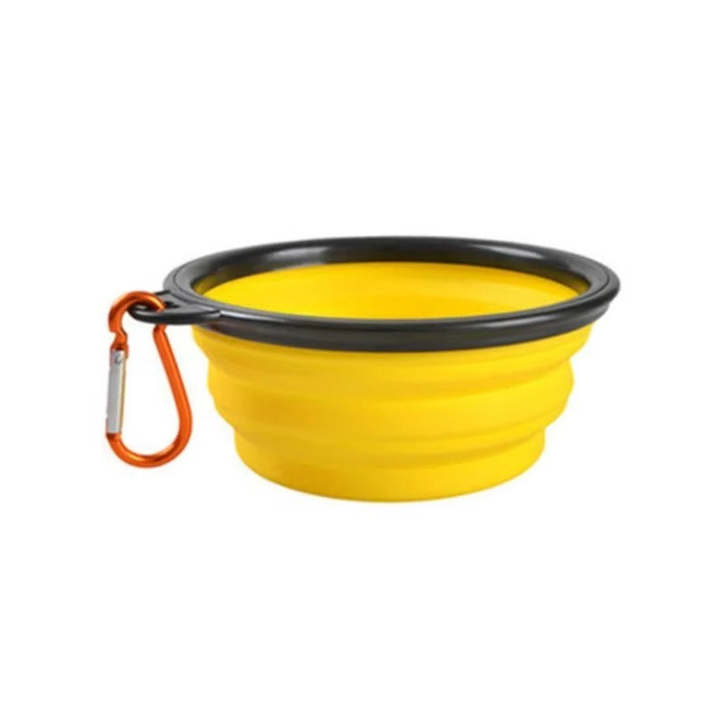 Portable Collapsible Silicone Pet Bowl for Dogs and Cats