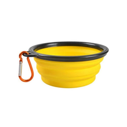 Portable Collapsible Silicone Pet Bowl for Dogs and Cats