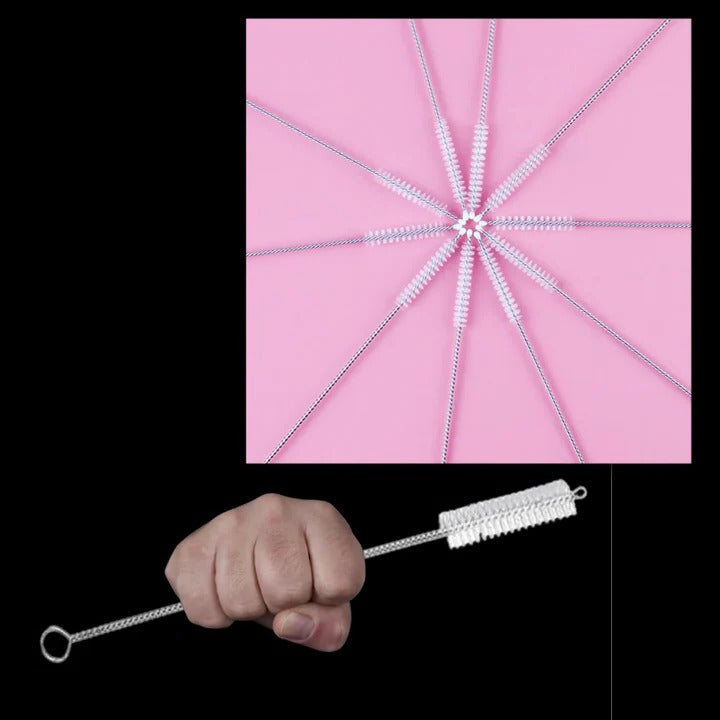 Reusable Straw Cleaning Brush Set for Cleaning, 10 Pieces