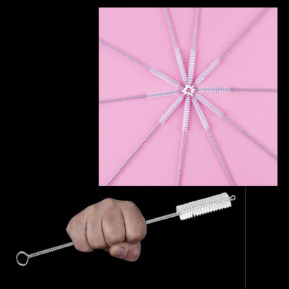 Reusable Straw Cleaning Brush Set for Cleaning, 10 Pieces