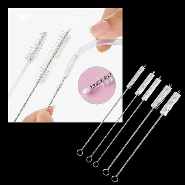 Reusable Straw Cleaning Brush Set for Cleaning, 10 Pieces