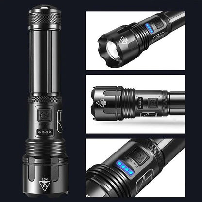 Outdoor Water-Resistant LED Flashlight with Bright Illumination