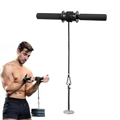 Portable Wrist and Forearm Training Handle with Textured Grip