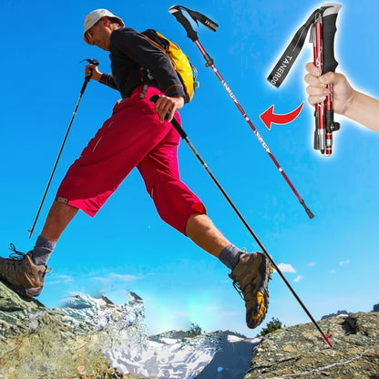 Foldable Hiking Pole and Adjustable Trekking Gear