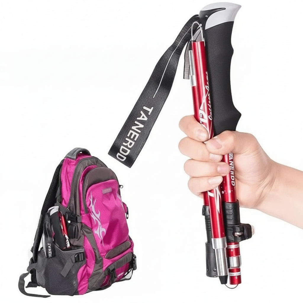 Foldable Hiking Pole and Adjustable Trekking Gear