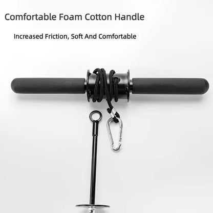 Portable Wrist and Forearm Training Handle with Textured Grip