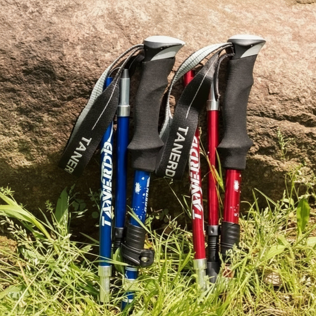Foldable Hiking Pole and Adjustable Trekking Gear