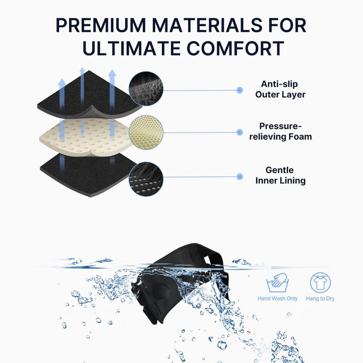 Knee Support Brace with Adjustable Buckle Straps and Dual Pads