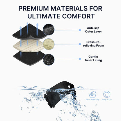 Knee Support Brace with Adjustable Buckle Straps and Dual Pads