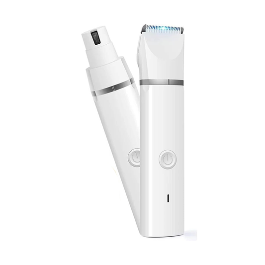 Cordless Pet Grooming Set with Clipper and Nail Grinder