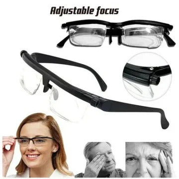 Adjustable Vision Glasses for Clear Near and Far Sight