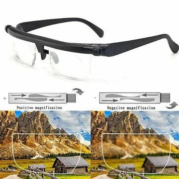 Adjustable Vision Glasses for Clear Near and Far Sight