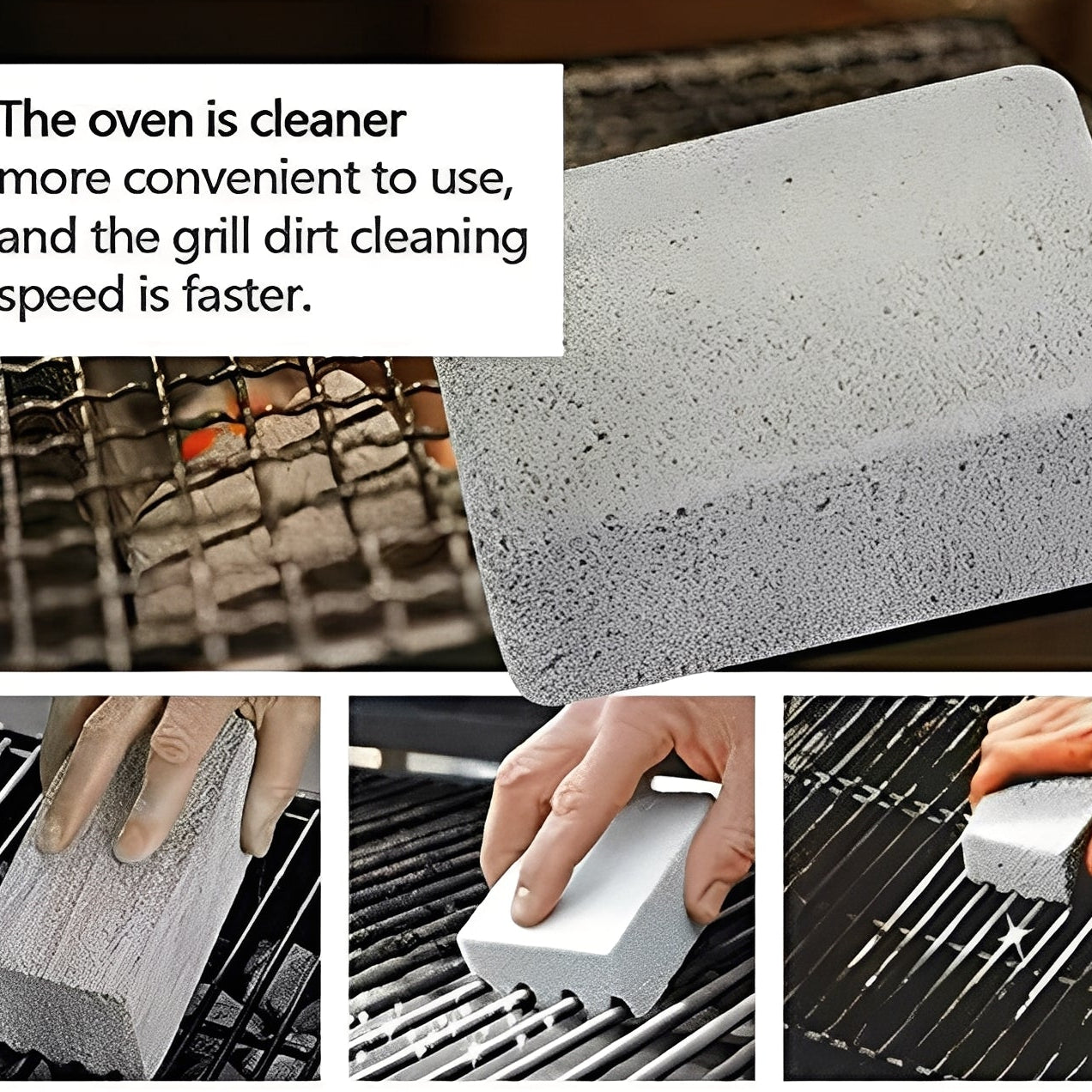 BBQ Grill Cleaning Bricks Pumice Stone Scrubber, Set of 5