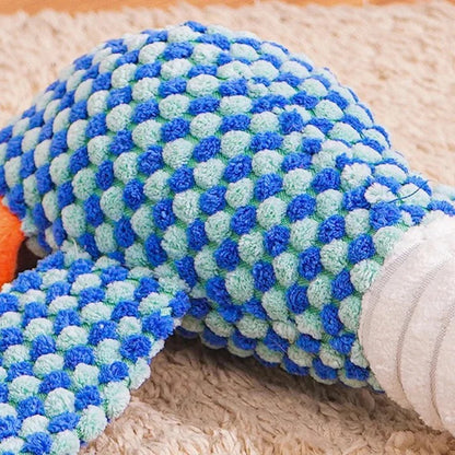 Dog Chew Toy with Plush Material and Built In Squeaker