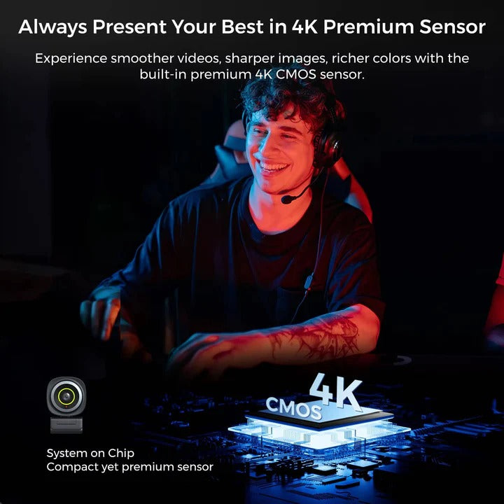 Webcam with Adjustable Video Settings and USB Connection