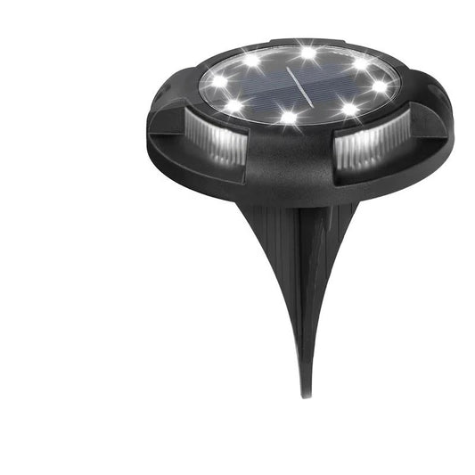 Outdoor Solar LED Ground Lights with Disk Style Design
