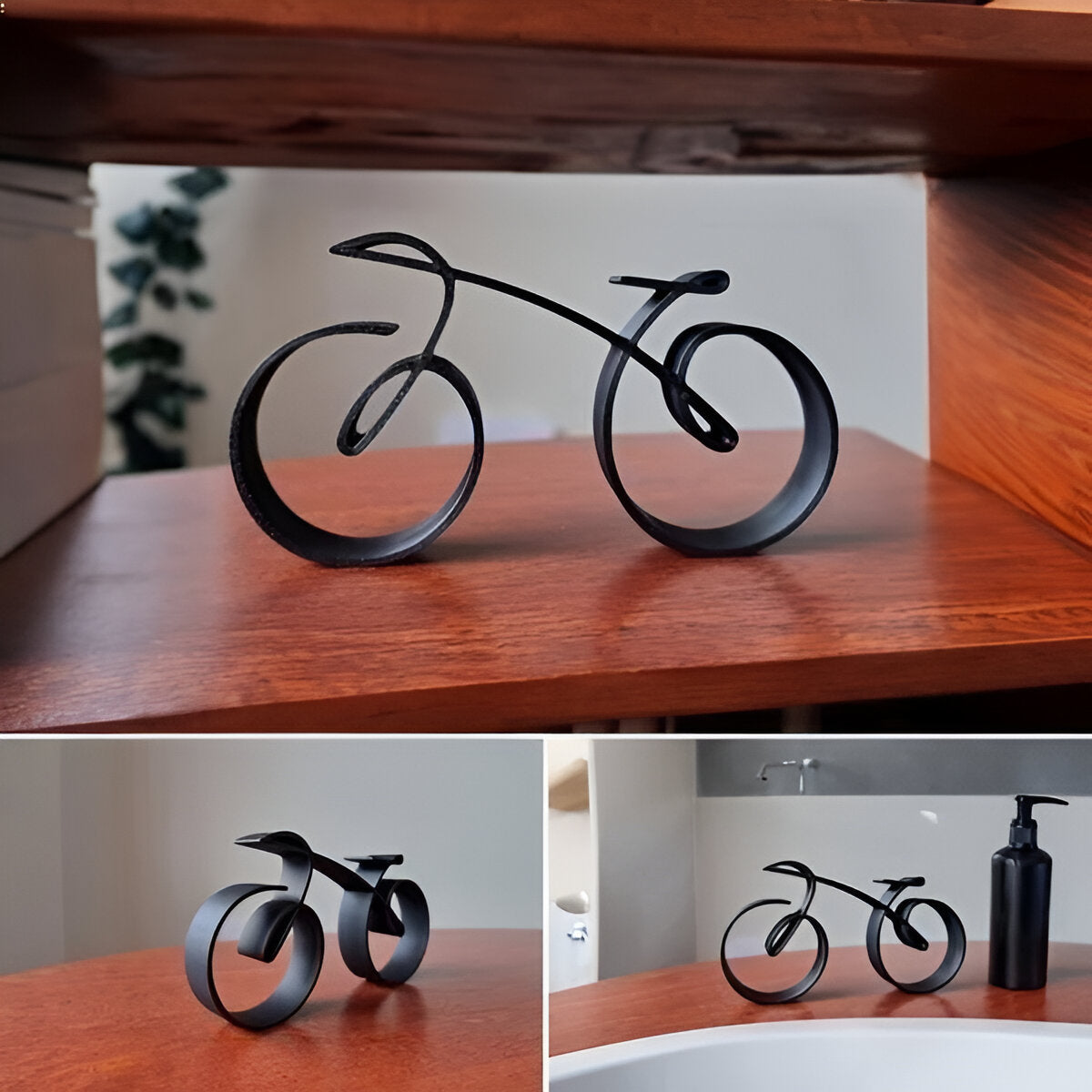 Wire Frame Bicycle Sculpture for Desk Display