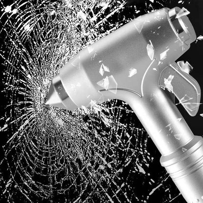 Car Safety Hammer with Tungsten Steel Tip and Seatbelt Cutter, Set of 3